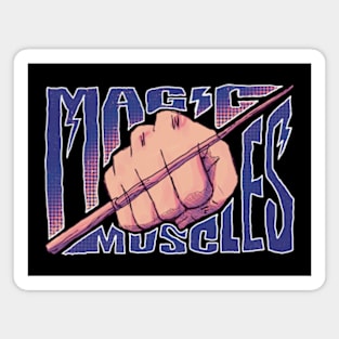 Mashle Magic and Muscles Mash Fist x Wand with Cool Streetwear Graffiti Magnet